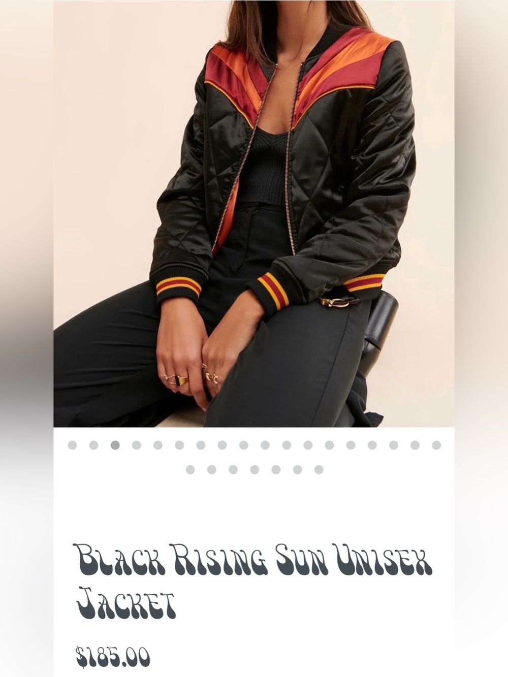 Classic Rock Couture Satin bomber jacket Medium - Picture 3 of 5
